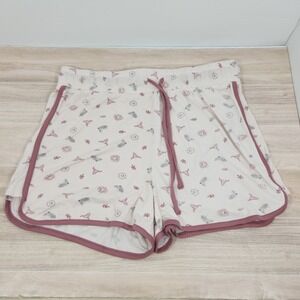 Rae Dunn pajama Shorts Women's Cowgirl Print Multicolor Casual Sleepwear Size M